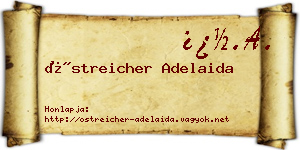 Östreicher Adelaida névjegykártya